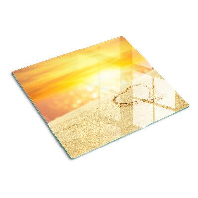 Tábua para corte Praia ao pôr do sol