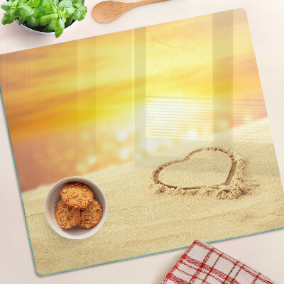 Tábua para corte Praia ao pôr do sol