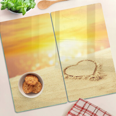 Tábua para corte Praia ao pôr do sol