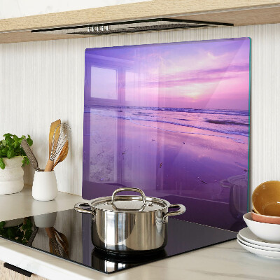 Tábua para corte Pôr do sol sobre o mar