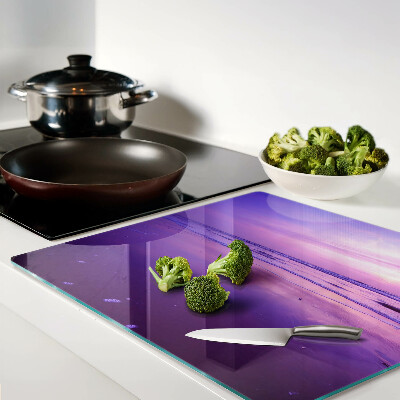 Tábua para corte Pôr do sol sobre o mar