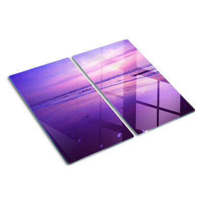 Tábua para corte Pôr do sol sobre o mar