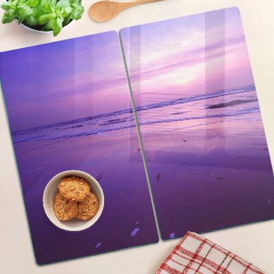 Tábua para corte Pôr do sol sobre o mar