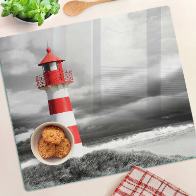 Tábua para corte Um farol na paisagem