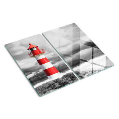 Tábua para corte Um farol na paisagem