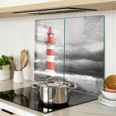 Tábua para corte Um farol na paisagem