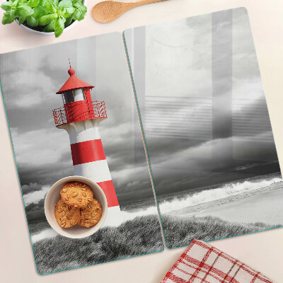 Tábua para corte Um farol na paisagem