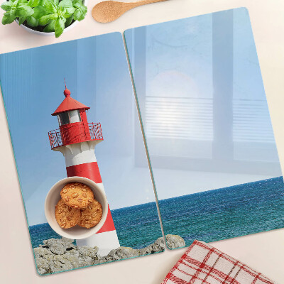 Tábua para cozinha Um farol sobre o oceano