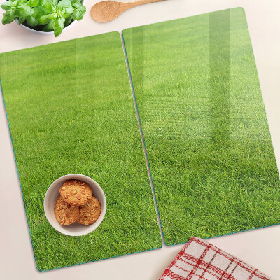 Tábua para corte grama verde