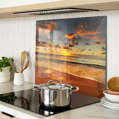 Tábua para cozinha Pôr do sol sobre o mar