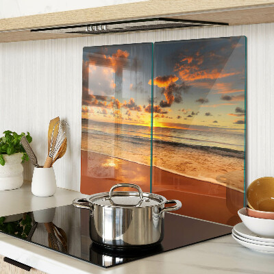 Tábua para cozinha Pôr do sol sobre o mar