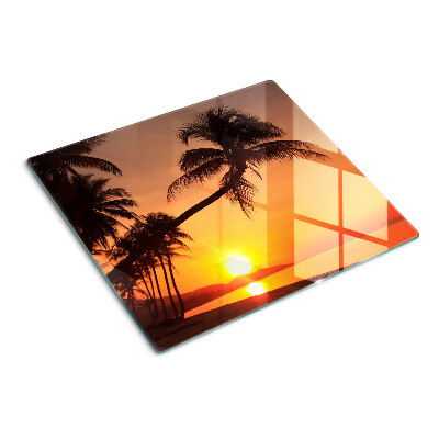 Tábua para corte Pôr do sol na praia