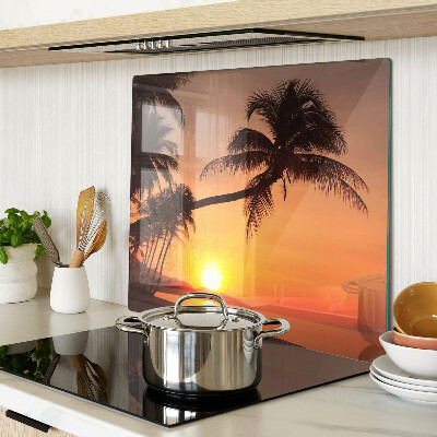 Tábua para corte Pôr do sol na praia