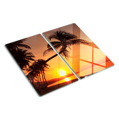 Tábua para corte Pôr do sol na praia