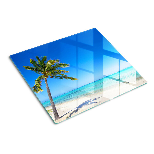 Tábua para corte Praia com palmeira