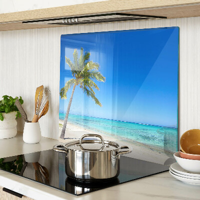 Tábua para corte Praia com palmeira