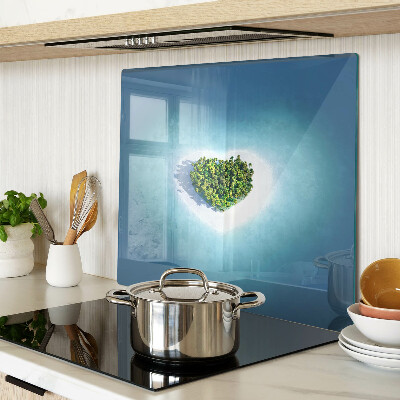 Tábua para corte Ilha com palmeiras