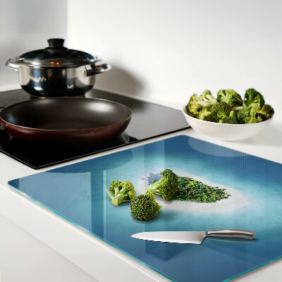 Tábua para corte Ilha com palmeiras