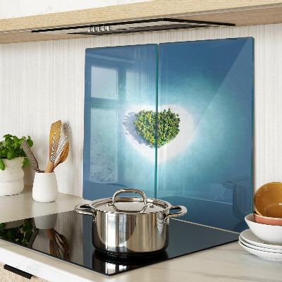 Tábua para corte Ilha com palmeiras