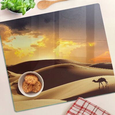 Tábua para cozinha Paisagem desértica ao pôr do sol