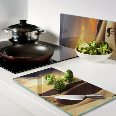 Tábua para cozinha Paisagem desértica ao pôr do sol