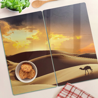 Tábua para cozinha Paisagem desértica ao pôr do sol