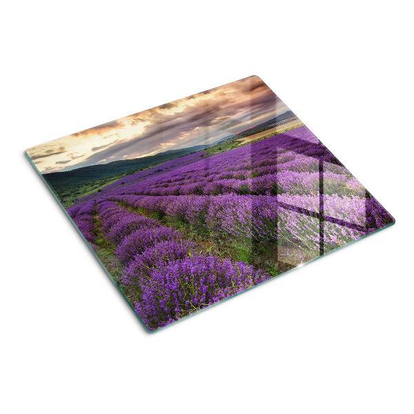 Tábua para corte Campo de lavanda ao pôr do sol