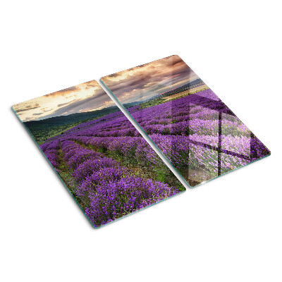 Tábua para corte Campo de lavanda ao pôr do sol