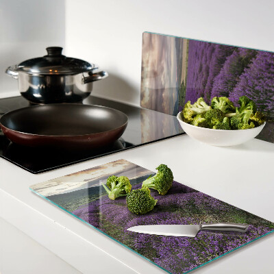 Tábua para corte Campo de lavanda ao pôr do sol