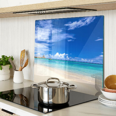 Tábua para cozinha Praia tropical com céu azul