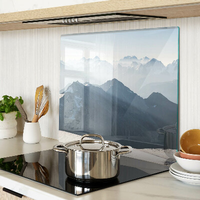 Tábua para cozinha Paisagem montanhosa nas nuvens