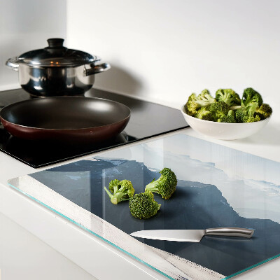 Tábua para cozinha Paisagem montanhosa nas nuvens