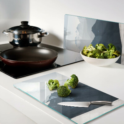 Tábua para cozinha Paisagem montanhosa nas nuvens