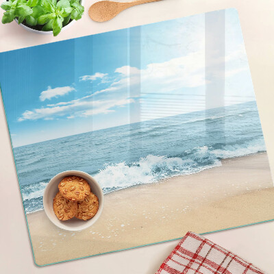 Tábua para cozinha Praia e mar