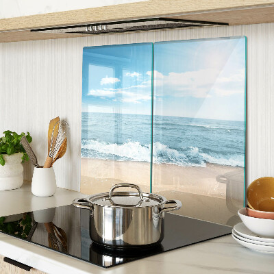 Tábua para cozinha Praia e mar