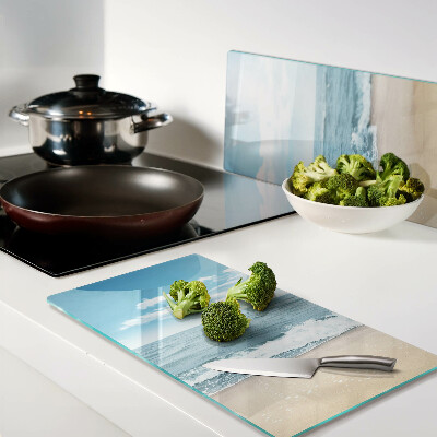 Tábua para cozinha Praia e mar