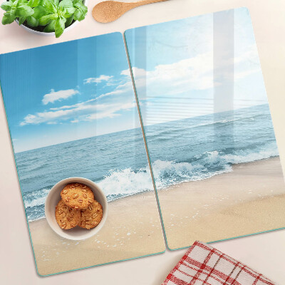 Tábua para cozinha Praia e mar