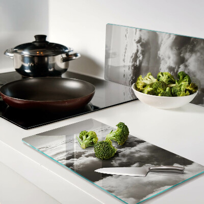 Tábua para corte Nuvens em tons de cinza