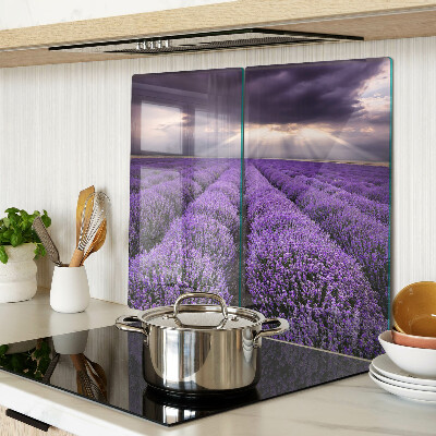 Tábua para corte Campo de lavanda com pôr do sol