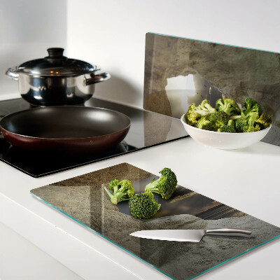 Tábua para cozinha Vista do mar através da gruta