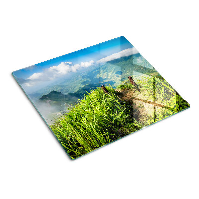 Tábua para cozinha Paisagem montanhosa com vegetação