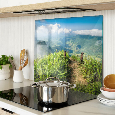 Tábua para cozinha Paisagem montanhosa com vegetação
