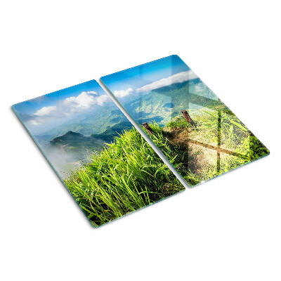 Tábua para cozinha Paisagem montanhosa com vegetação