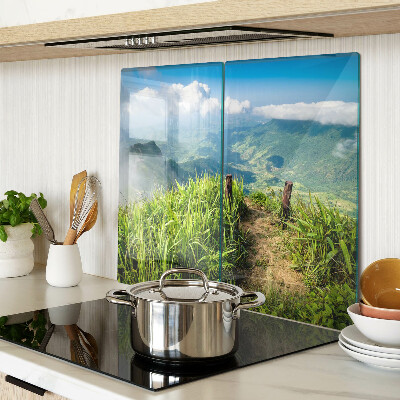 Tábua para cozinha Paisagem montanhosa com vegetação