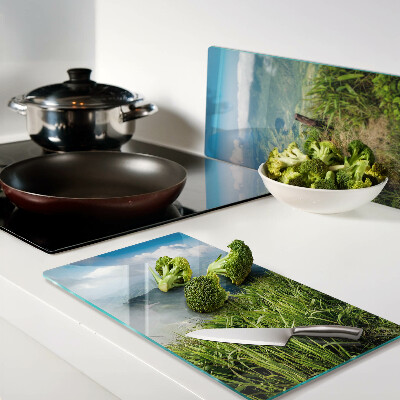 Tábua para cozinha Paisagem montanhosa com vegetação