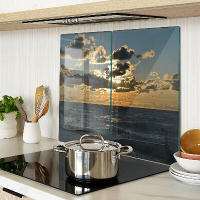 Tábua para corte Pôr do sol sobre o mar