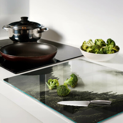 Tábua para corte Paisagem montanhosa com neblina