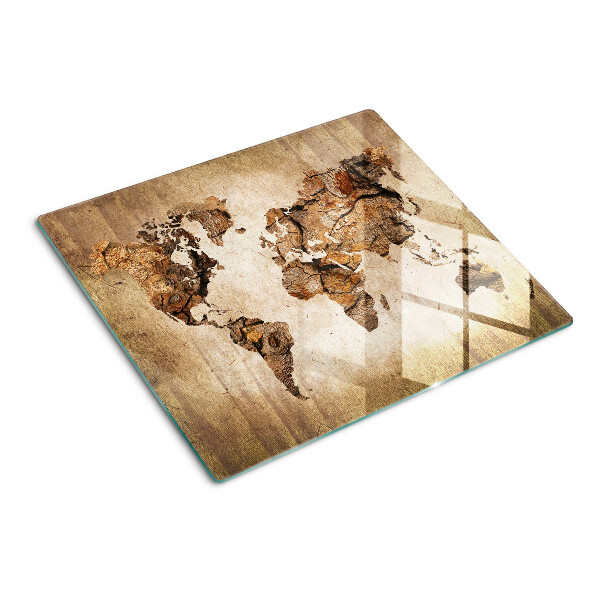 Tábua para corte Mapa-múndi vintage