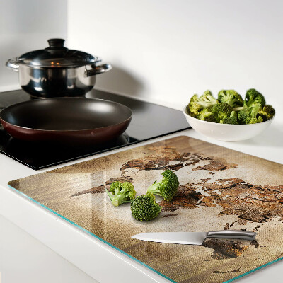 Tábua para corte Mapa-múndi vintage