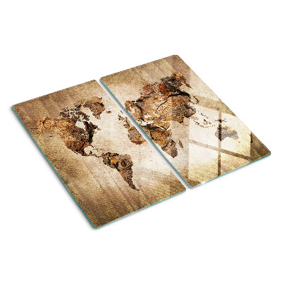 Tábua para corte Mapa-múndi vintage